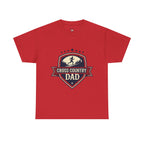 Retro Badge Style: The Vintage Cross Country Dad Shield Tee - Magnolia Wild SC