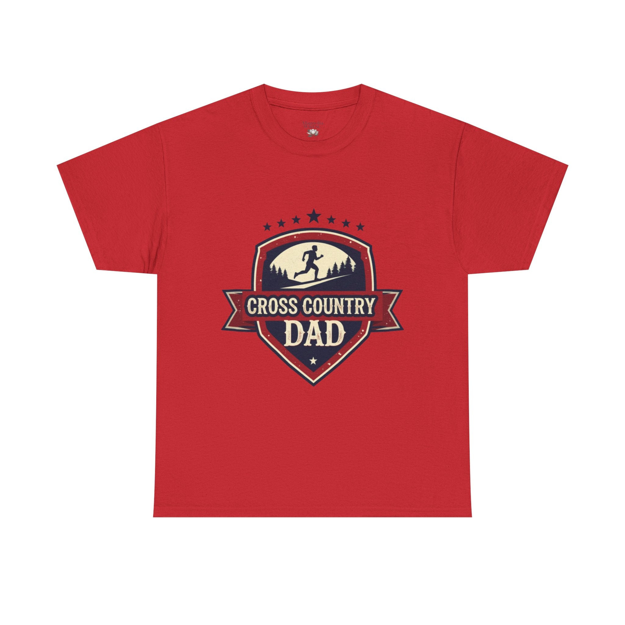 Retro Badge Style: The Vintage Cross Country Dad Shield Tee - Magnolia Wild SC