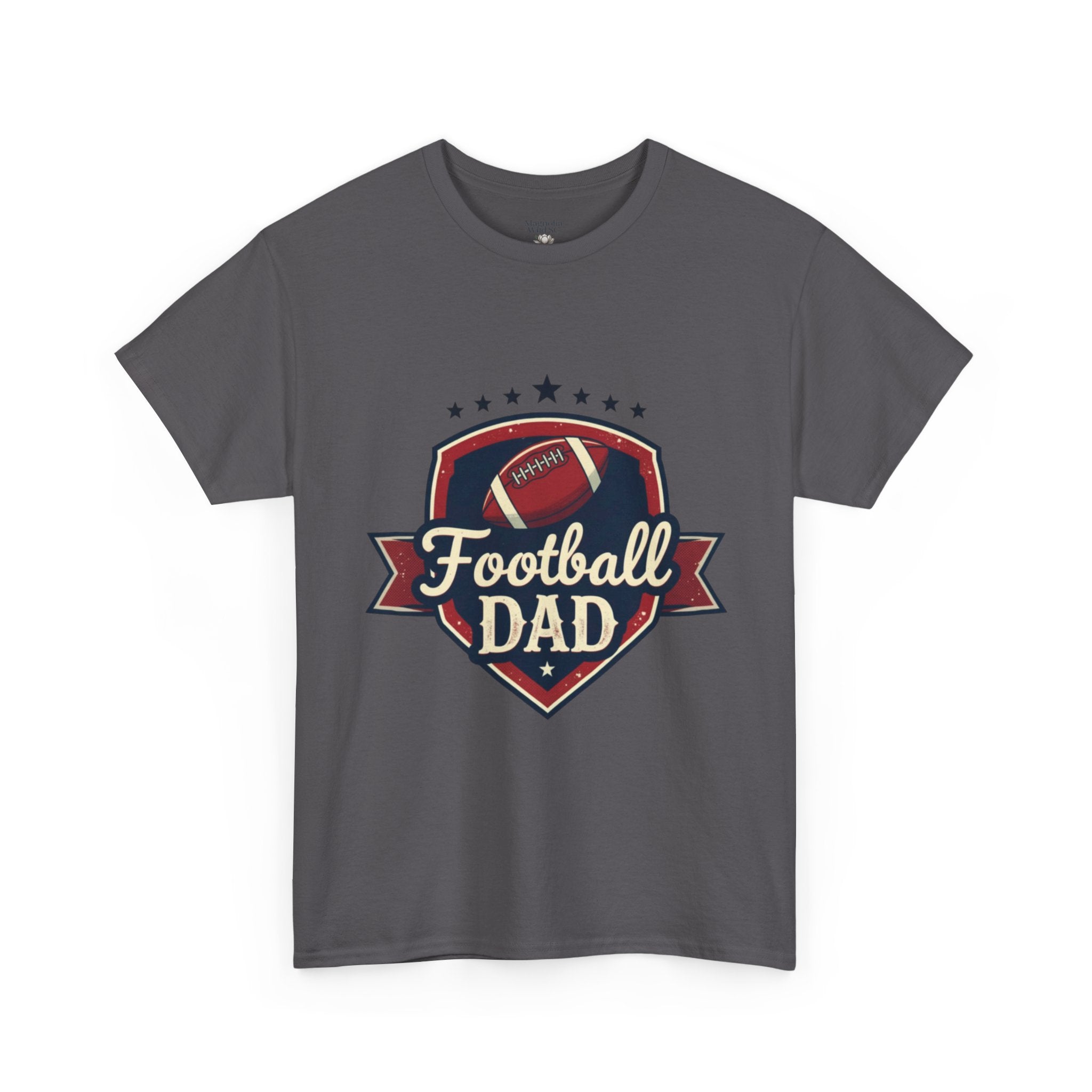 Retro Badge Style: The Vintage Football Dad Shield Tee - Magnolia Wild SC
