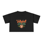 Volleyball Mama Crop Tee | Retro Volleyball Graphic, Mom Sports Top - Magnolia Wild SC