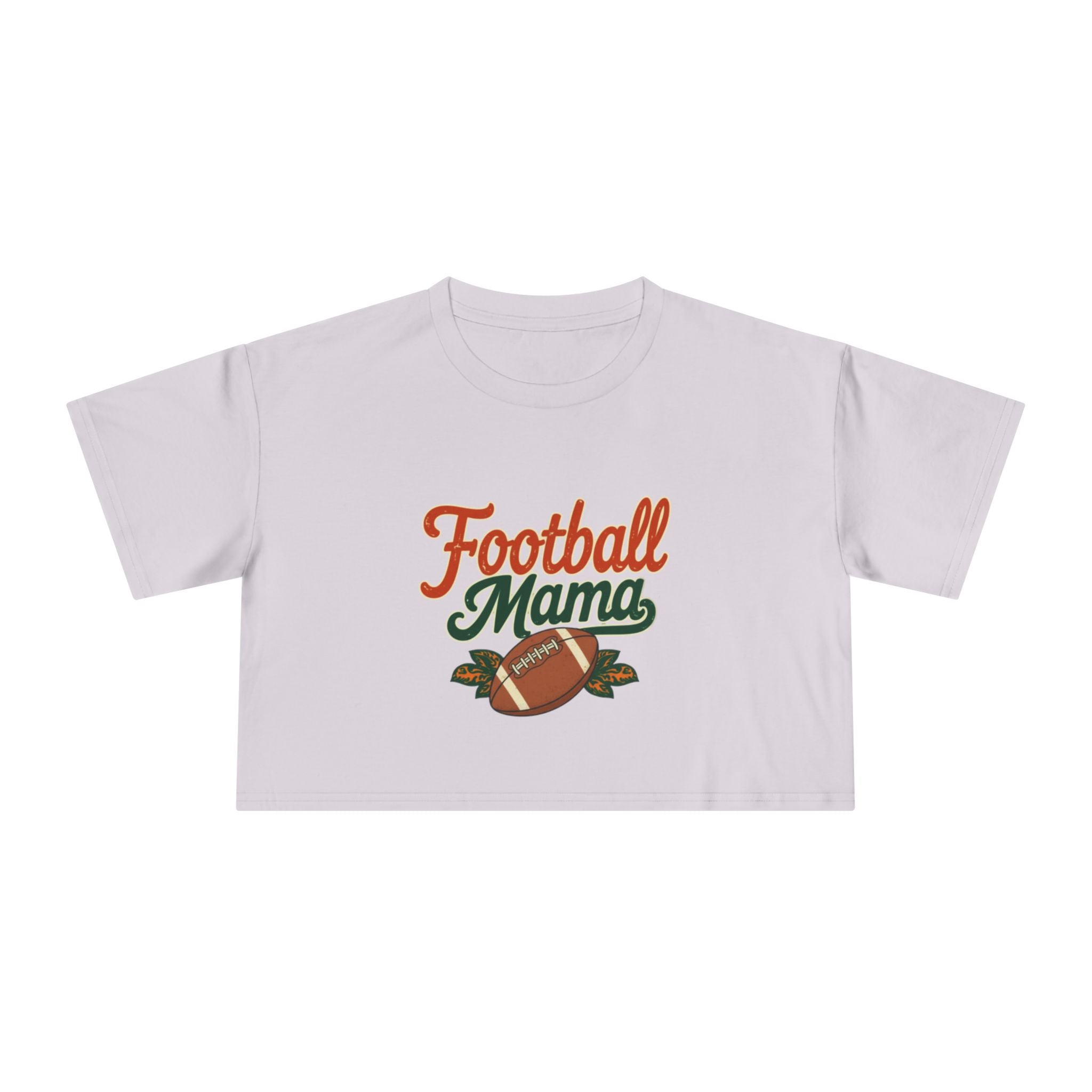 Football Mama Crop Tee | Retro Football Graphic, Mom Sports Top - Magnolia Wild SC