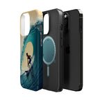 Surfer Riding a Wave iPhone Case — Magnetic Impact-Resistant - Magnolia Wild SC