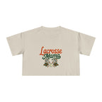 Lacrosse Mama Crop Tee | Retro Lacrosse Graphic, Mom Sports Top - Magnolia Wild SC