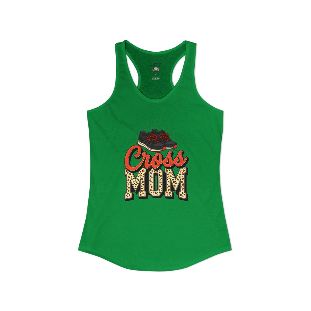Mom Cross Country Mom Racerback Tank – Personalized Name & Number Option - Magnolia Wild SC