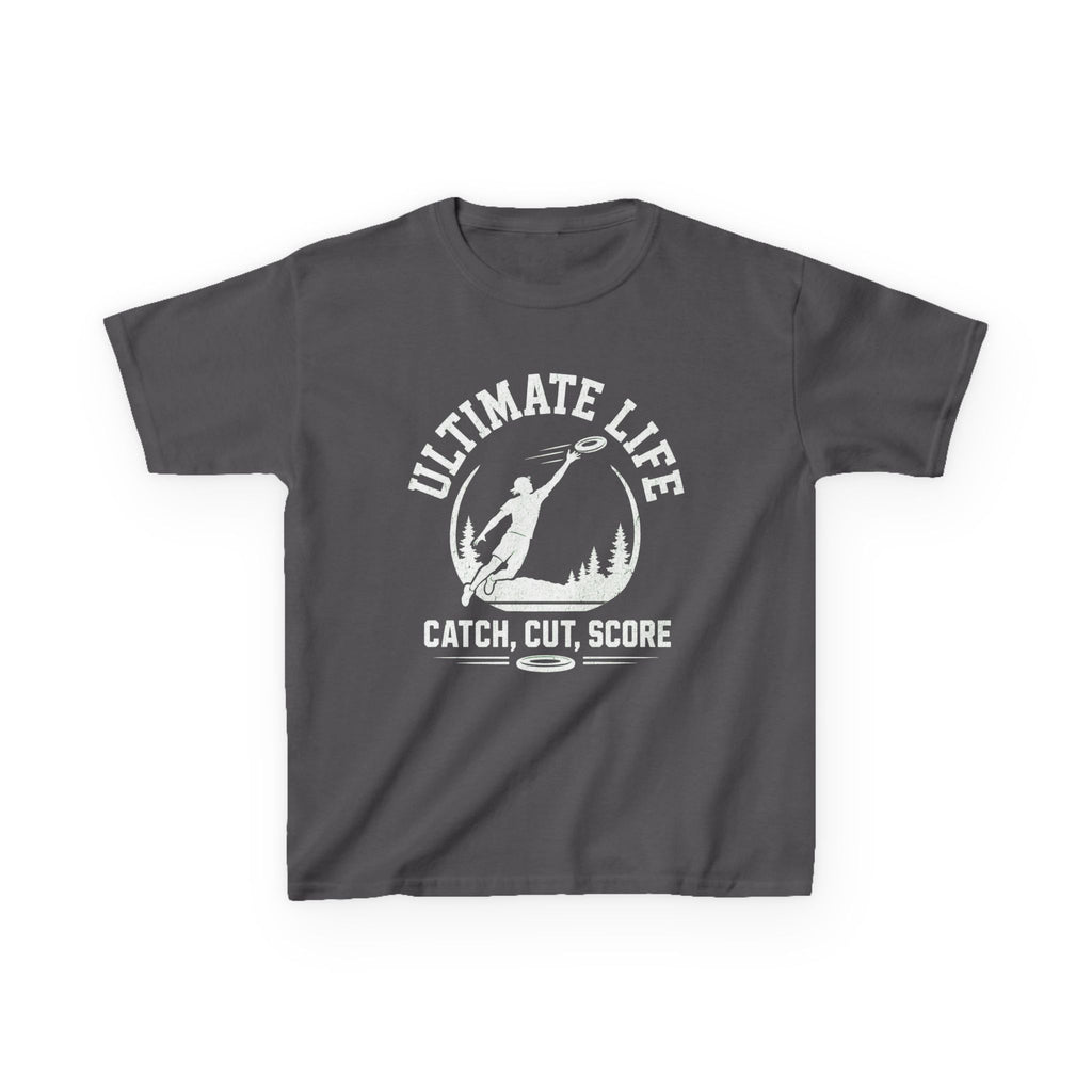 Ultimate Life Kids Tee — “Catch, Cut, Score” Ultimate Frisbee Youth Shirt - Magnolia Wild SC