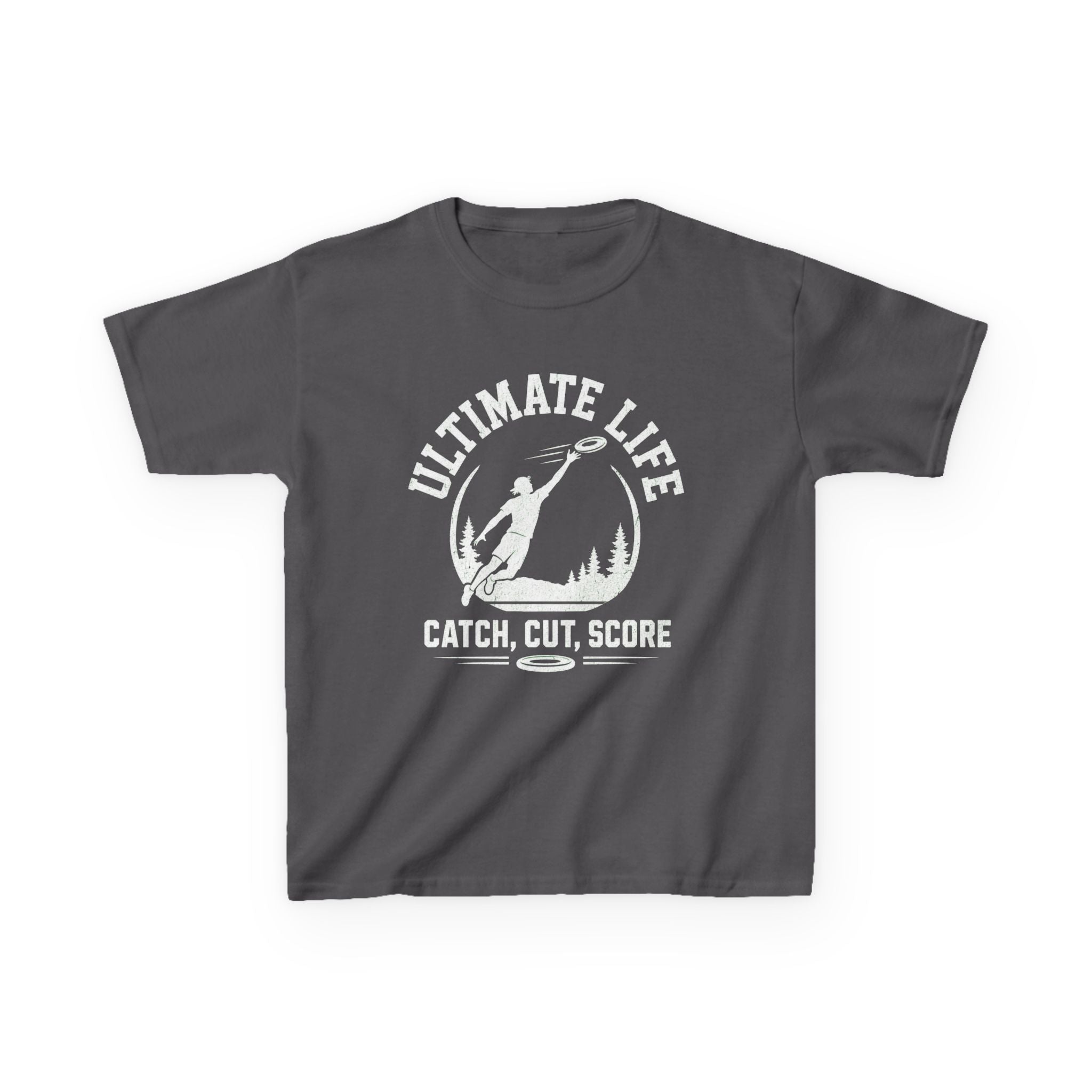 Ultimate Life Kids Tee — “Catch, Cut, Score” Ultimate Frisbee Youth Shirt - Magnolia Wild SC