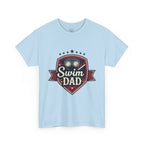 Retro Badge Style: The Vintage Swim Dad Shield Tee - Magnolia Wild SC