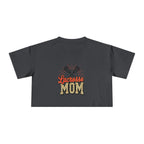 Lacrosse Mom Cheetah Print Women's Crop Tee - Magnolia Wild SC