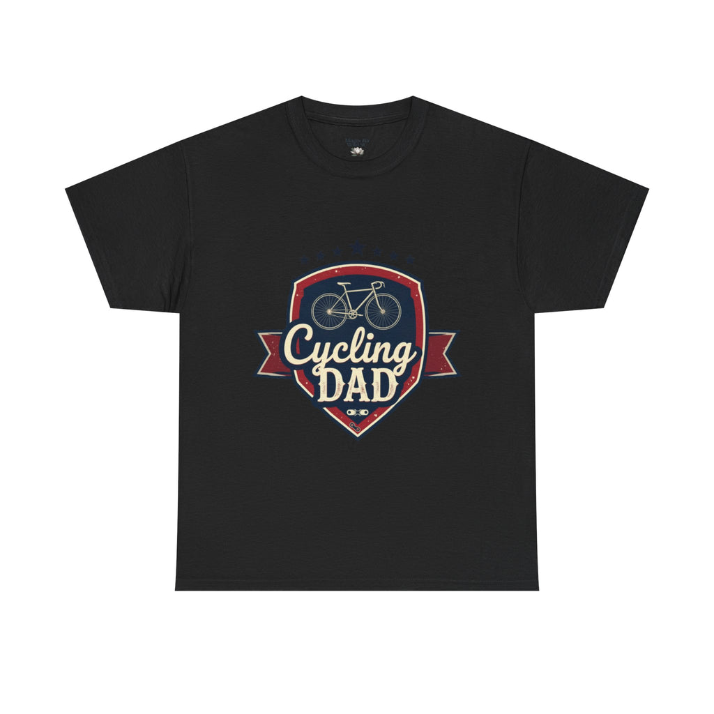 Retro Badge Style: The Vintage Cycling Dad Shield Tee - Magnolia Wild SC