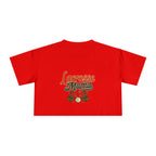 Lacrosse Mama Crop Tee | Retro Lacrosse Graphic, Mom Sports Top - Magnolia Wild SC