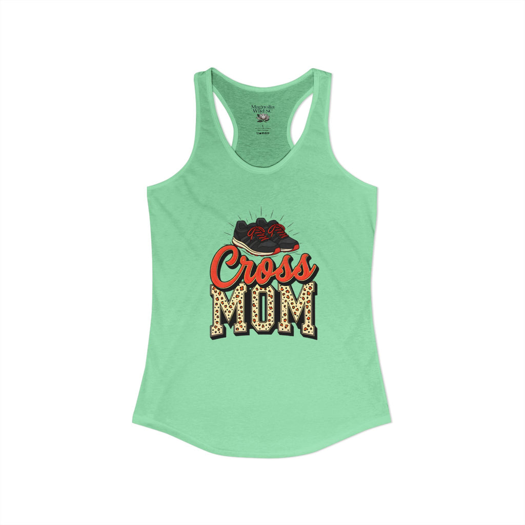 Mom Cross Country Mom Racerback Tank – Personalized Name & Number Option - Magnolia Wild SC