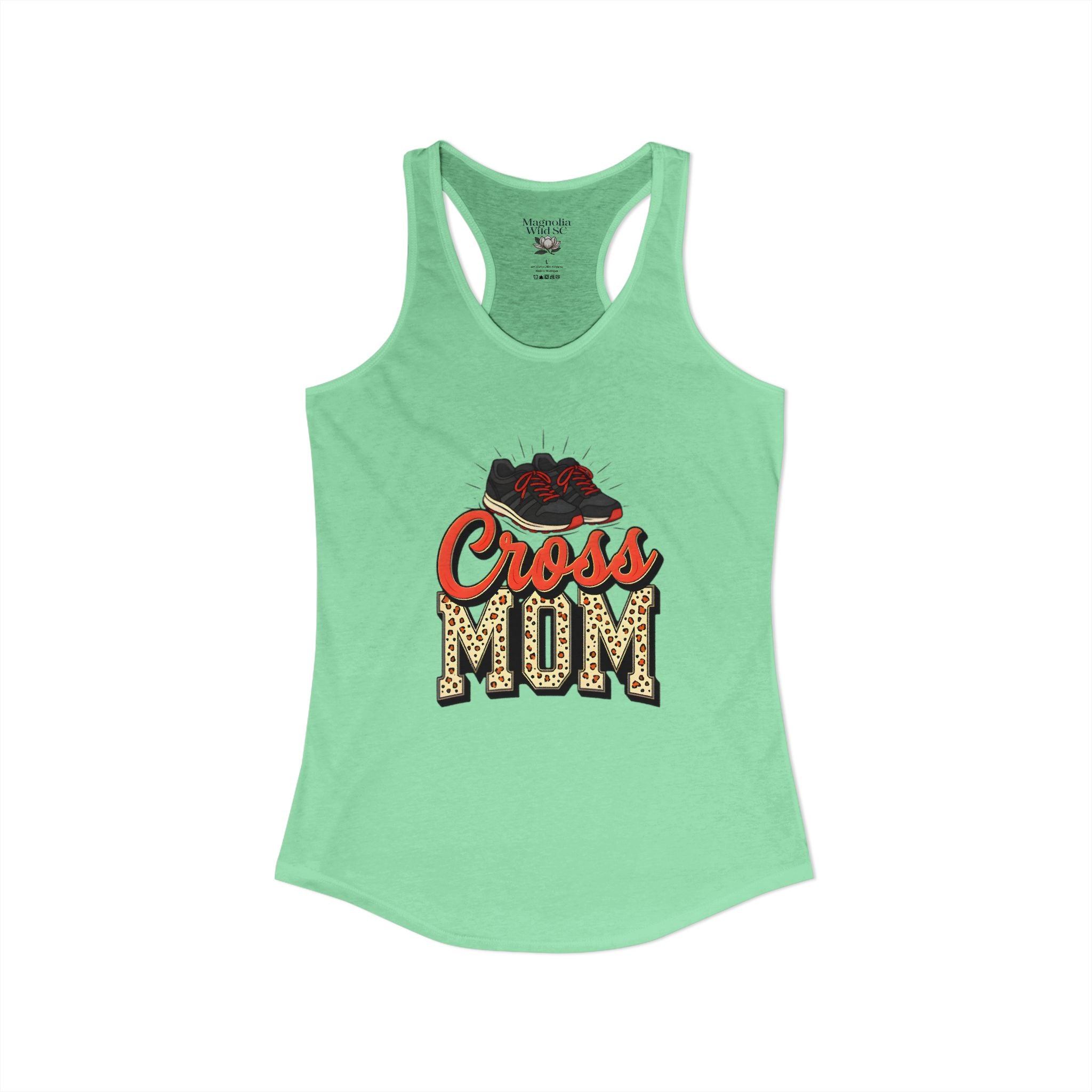 Mom Cross Country Mom Racerback Tank – Personalized Name & Number Option - Magnolia Wild SC