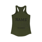 Lacrosse Mom Racerback Tank – Personalized Name & Number Option