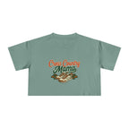 Cross Country Mama Crop Tee | Retro Cross Country Graphic, Mom Sports Top - Magnolia Wild SC