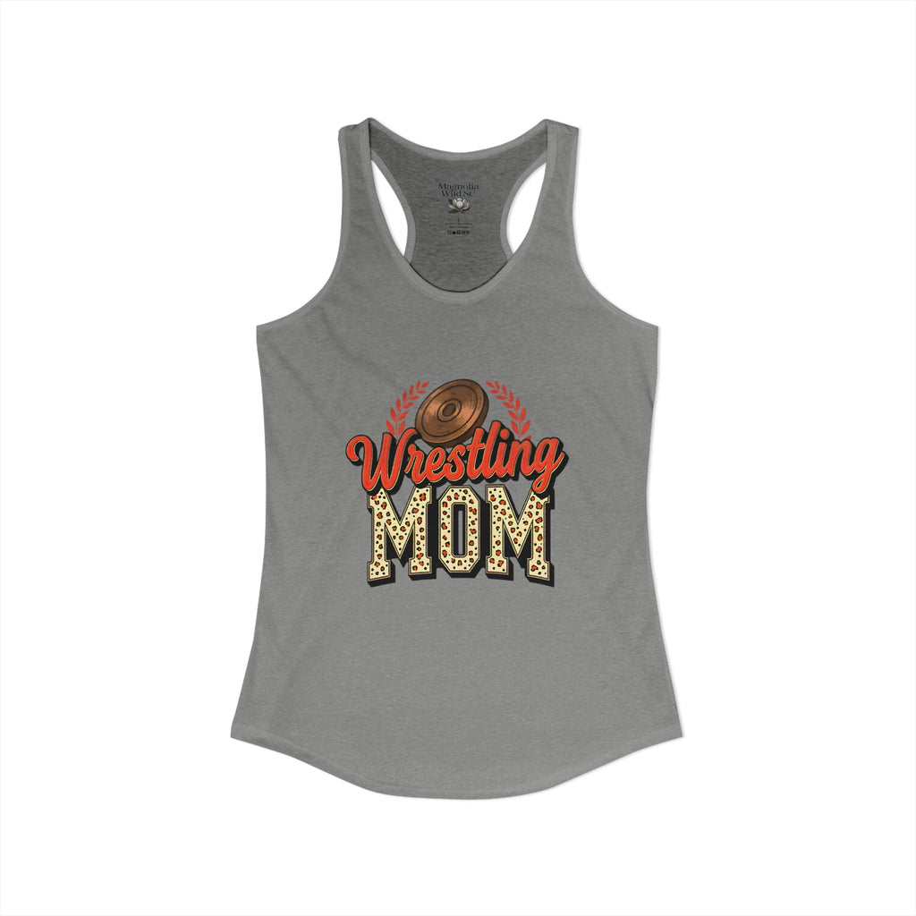 Wrestling Mom Racerback Tank – Personalized Name & Number Option | Lightweight Women’s Wrestling Tank Top - Magnolia Wild SC