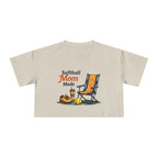 Softball Mom Mode Crop Tee - Magnolia Wild SC