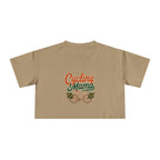 Cycling Mama Crop Tee — Retro Cycling Graphic - Magnolia Wild SC