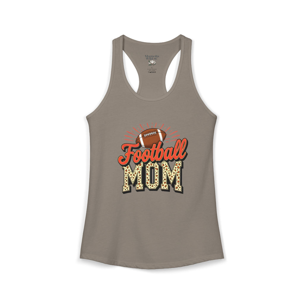Football Mom Racerback Tank – Personalized Name & Number Option | Lightweight Women’s Football Tank Top - Magnolia Wild SC