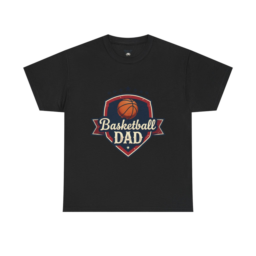 Retro Court Style: The Vintage Basketball Dad Shield Tee - Magnolia Wild SC