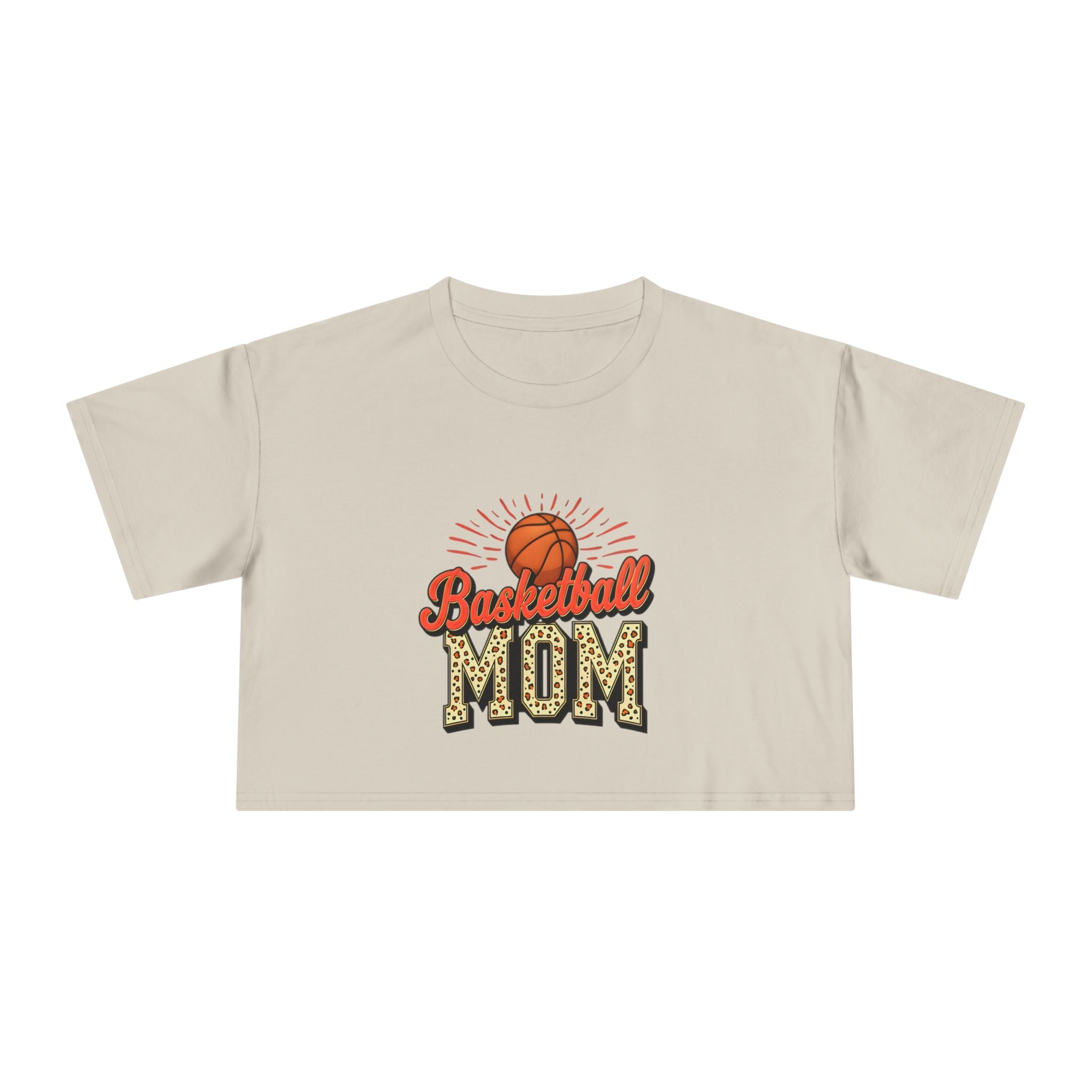 Basketball Mom Cheetah Print Women's Crop Tee - Magnolia Wild SC