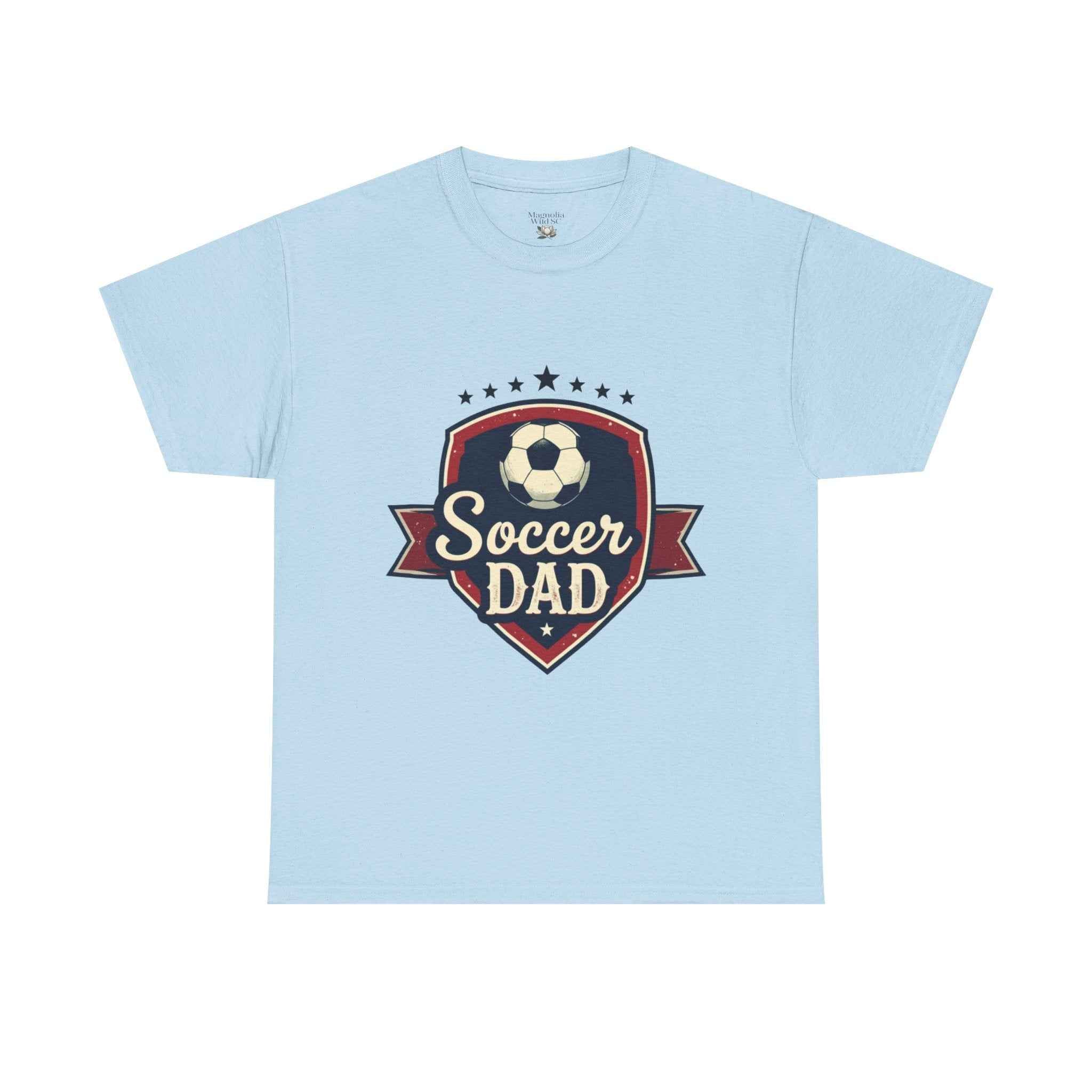Retro Badge Style: The Vintage Soccer Dad Shield Tee