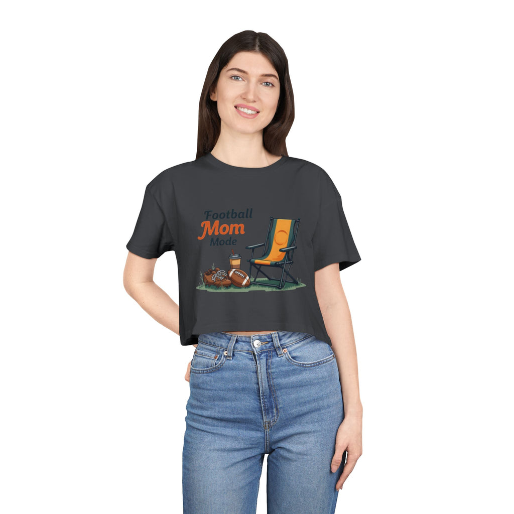Football Mom Mode Crop Tee - Magnolia Wild SC