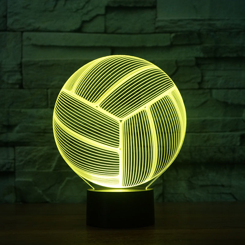 Volleyball 3D LED Night Light – Color Changing Lamp with Remote - Magnolia Wild SC