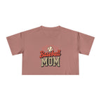 Baseball Mom Cheetah Print Women's Crop Tee - Magnolia Wild SC