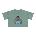 Swim Mom Print Crop Tee