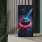 Neon Laser Hockey Puck Impact-Resistant Phone Case - Magnolia Wild SC