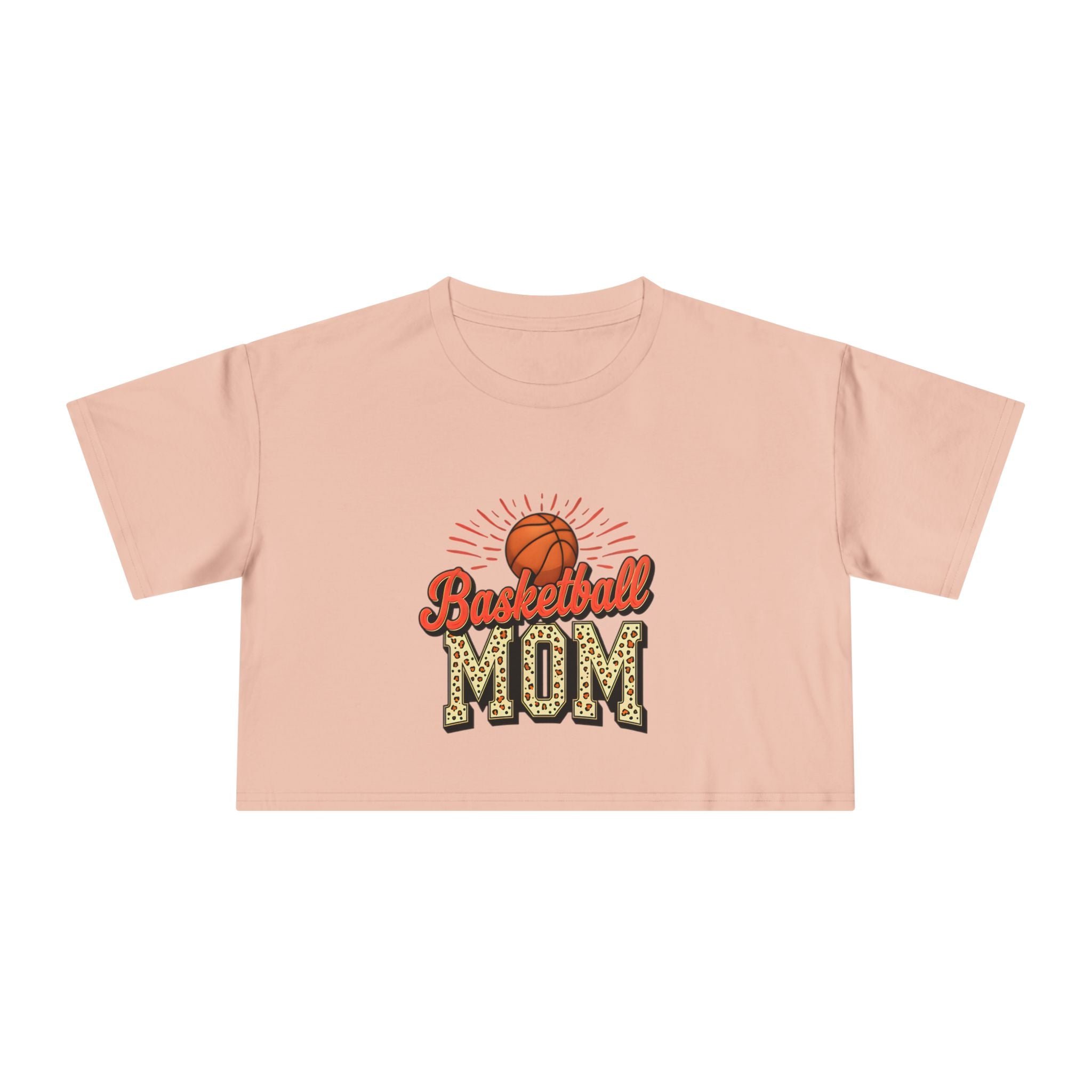 Basketball Mom Cheetah Print Women's Crop Tee - Magnolia Wild SC