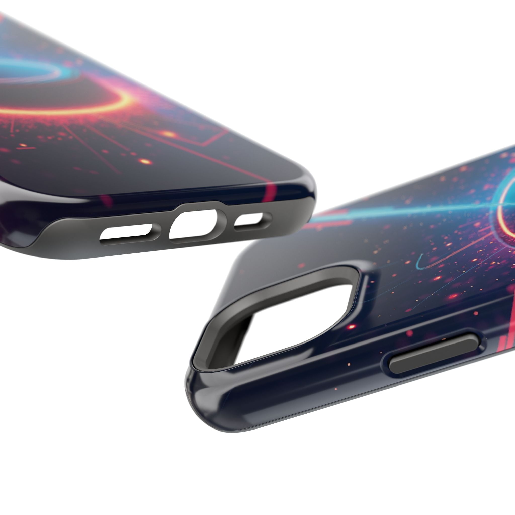 Neon Laser Hockey Puck Impact-Resistant Phone Case - Magnolia Wild SC