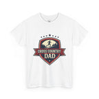 Retro Badge Style: The Vintage Cross Country Dad Shield Tee - Magnolia Wild SC