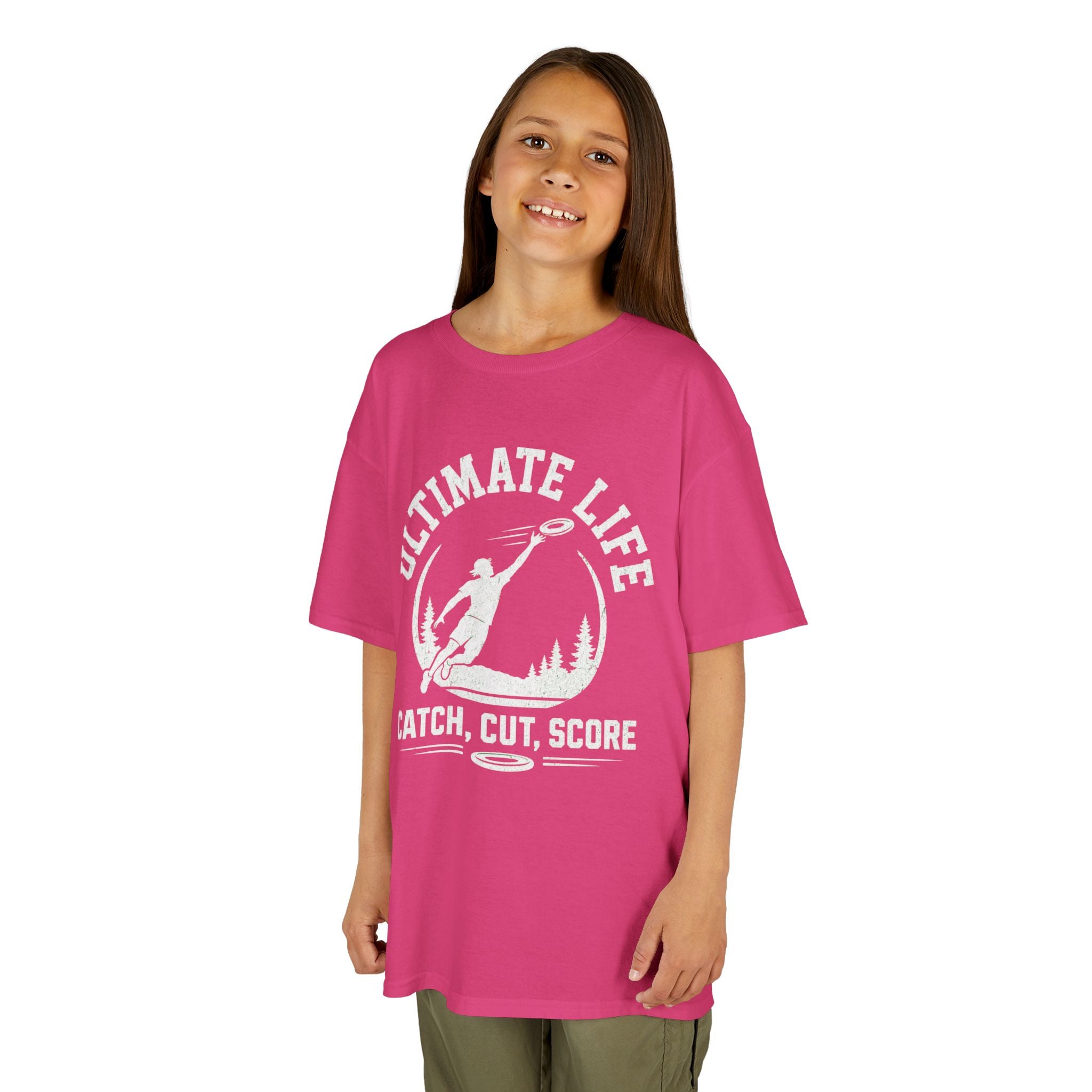 Ultimate Life Kids Tee — “Catch, Cut, Score” Ultimate Frisbee Youth Shirt - Magnolia Wild SC