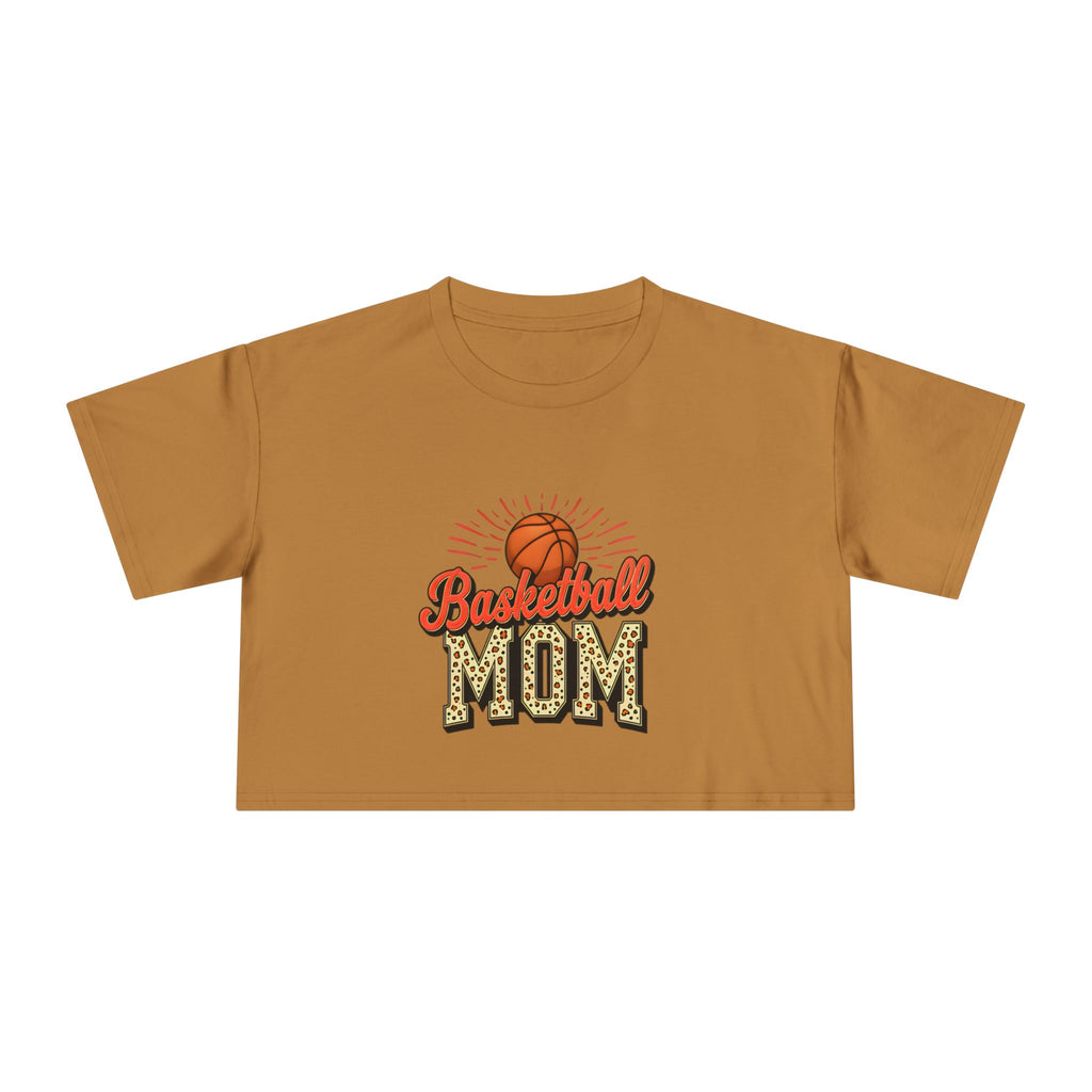 Basketball Mom Cheetah Print Women's Crop Tee - Magnolia Wild SC