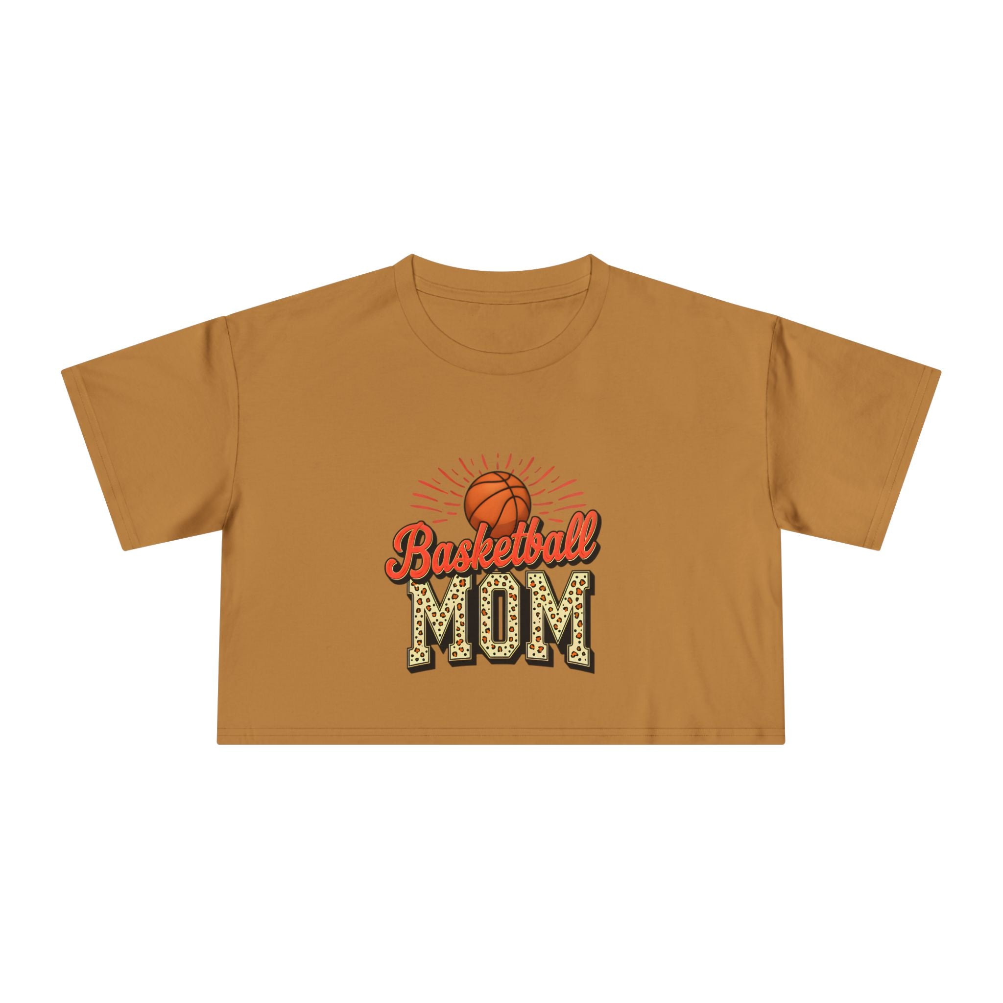 Basketball Mom Cheetah Print Women's Crop Tee - Magnolia Wild SC