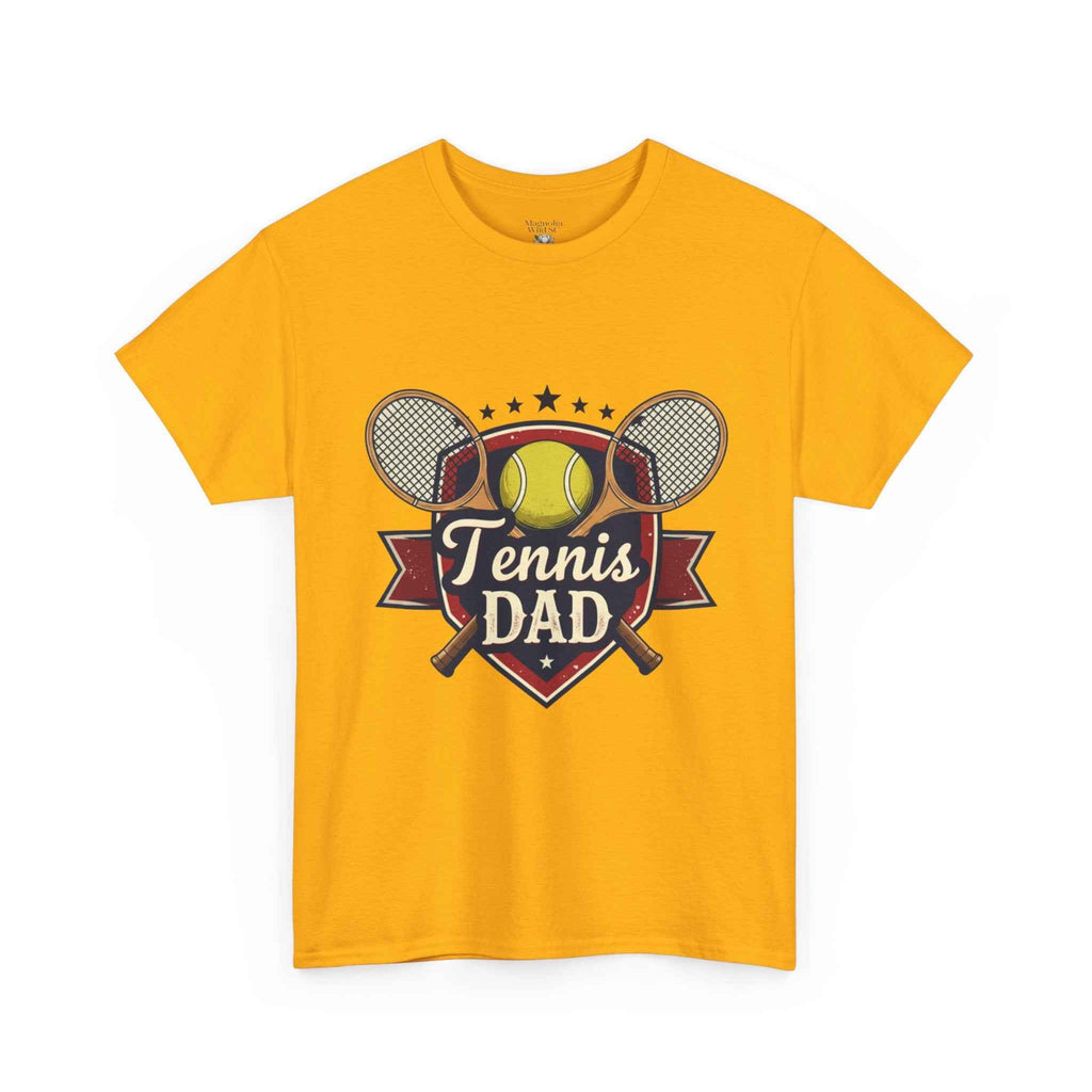 Retro Badge Style: The Vintage Tennis Dad Shield Tee