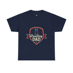 Retro Badge Style: The Vintage Wrestling Dad Shield Tee