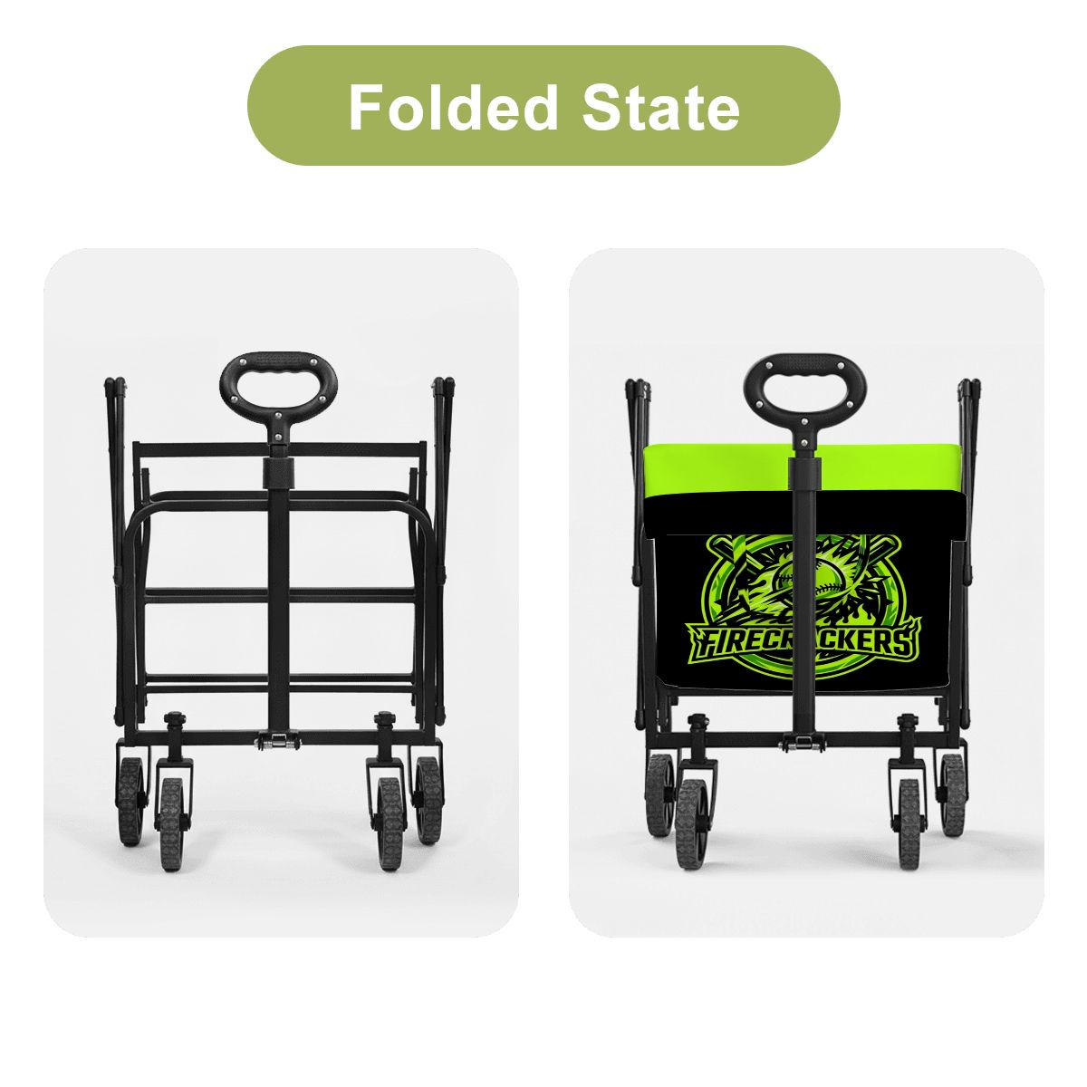 Custom Foldable Sports Wagon – Personalized Gear Cart for Game Day - Magnolia Wild SC