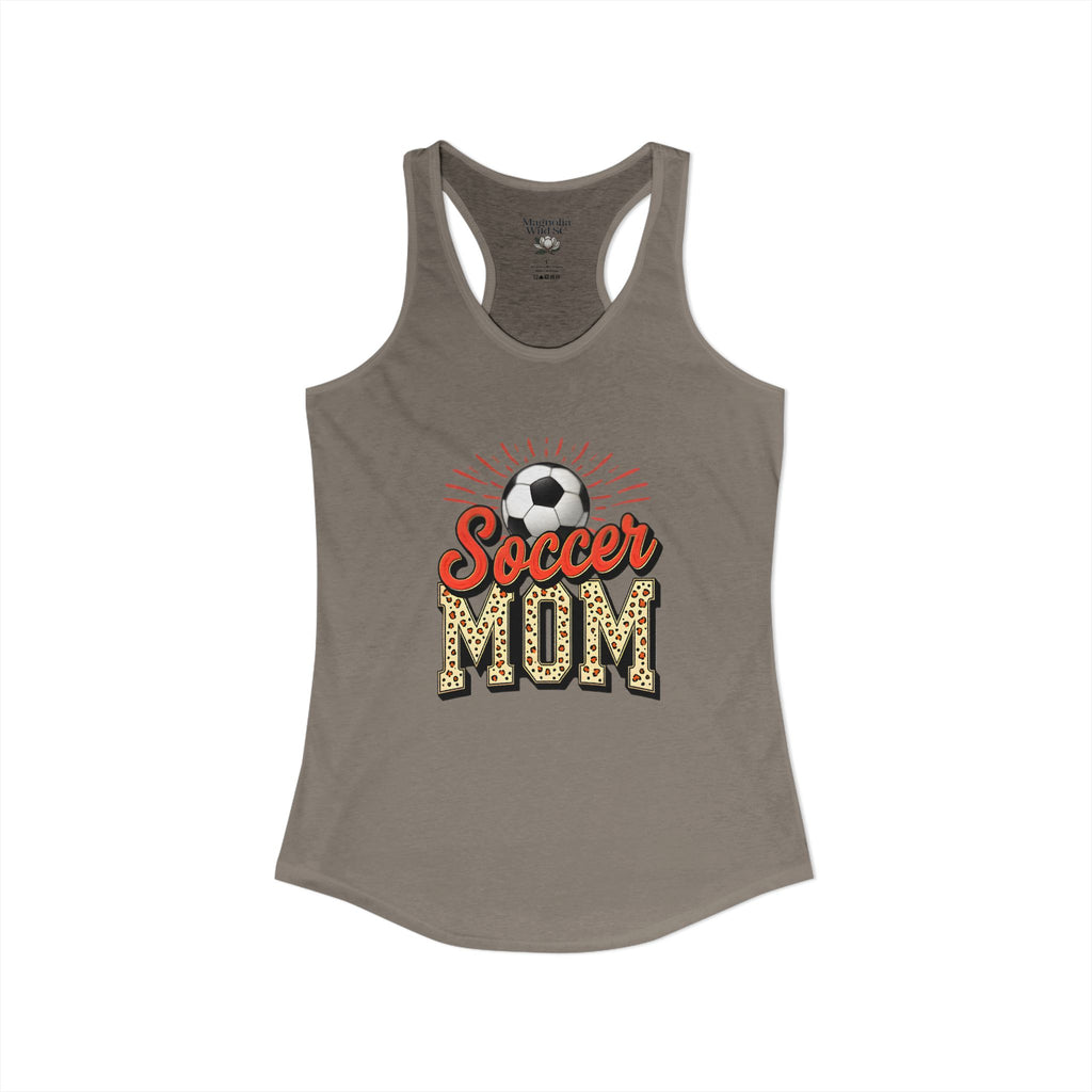 Soccer Mom Racerback Tank – Personalized Name & Number Option | Lightweight Women’s Soccer Tank Top - Magnolia Wild SC