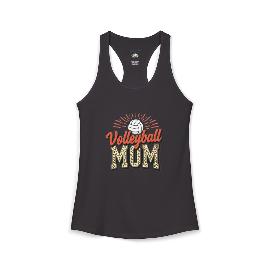 Volleyball Mom Racerback Tank – Personalized Name & Number Option | Lightweight Women’s Volleyball Tank Top - Magnolia Wild SC