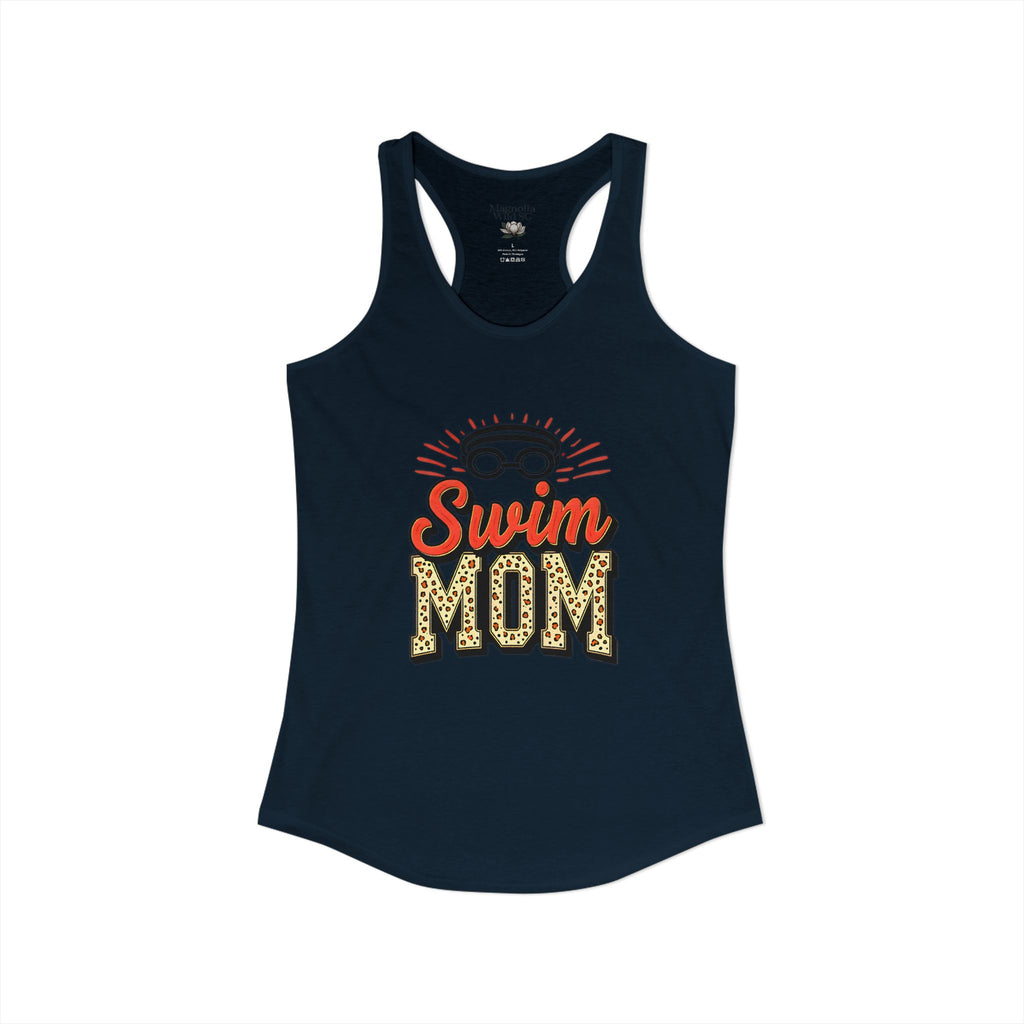 Swim Mom Racerback Tank – Personalized Name & Number Option - Magnolia Wild SC