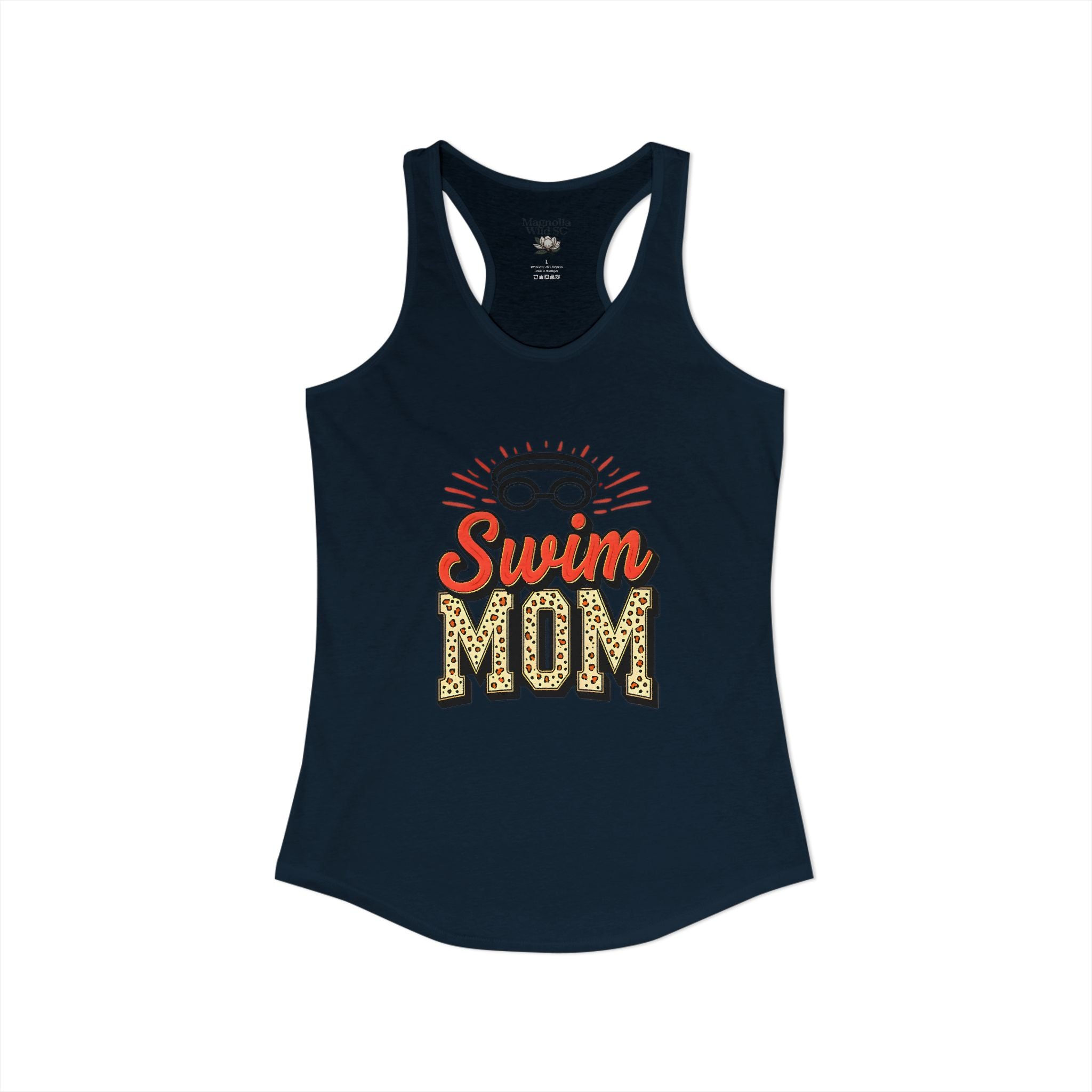 Swim Mom Racerback Tank – Personalized Name & Number Option - Magnolia Wild SC
