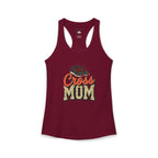 Mom Cross Country Mom Racerback Tank – Personalized Name & Number Option - Magnolia Wild SC