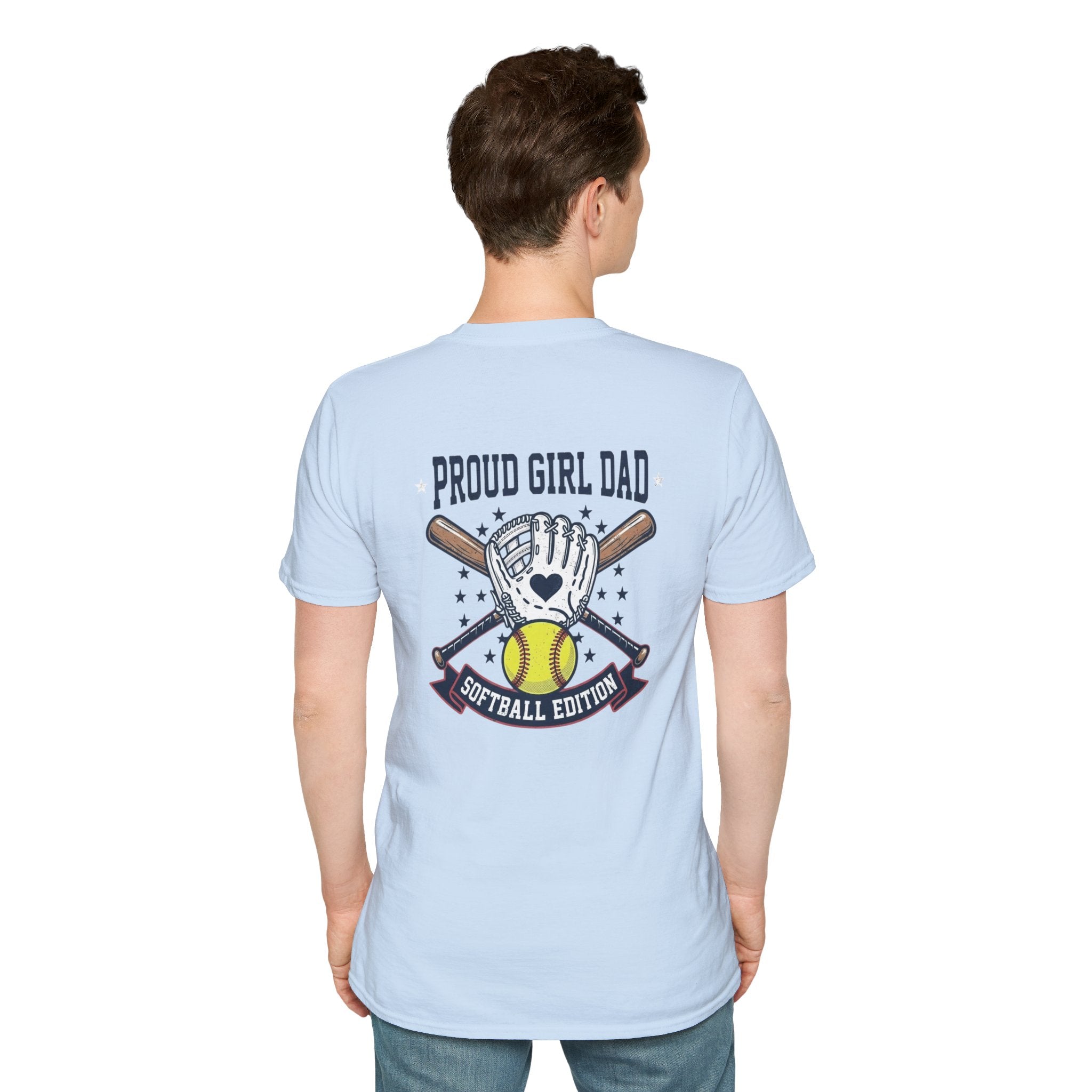 Proud Girl Dad Softball T-Shirt — Proud Dad of a Softball Player - Magnolia Wild SC