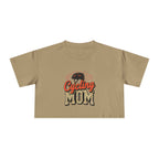 Cycling Mom Cheetah Print Crop Tee
