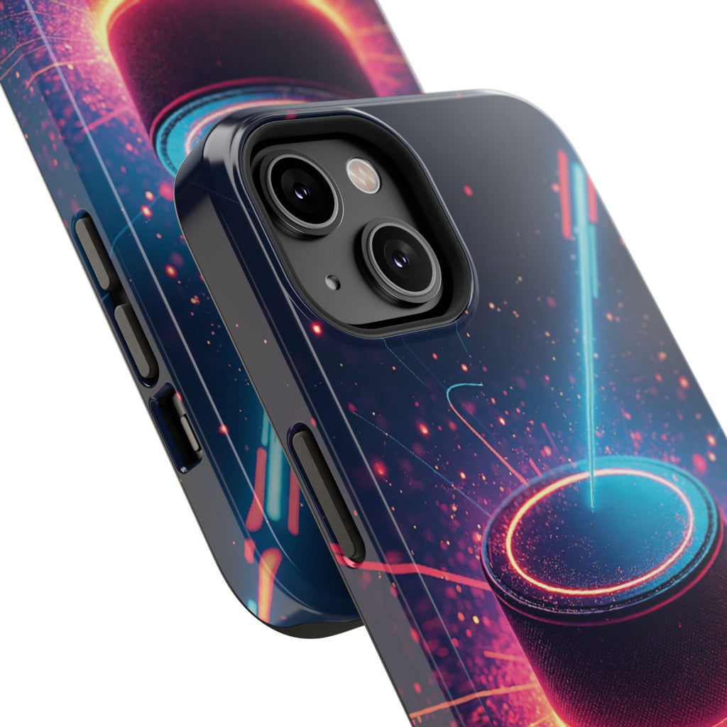Neon Laser Hockey Puck Impact-Resistant Phone Case - Magnolia Wild SC