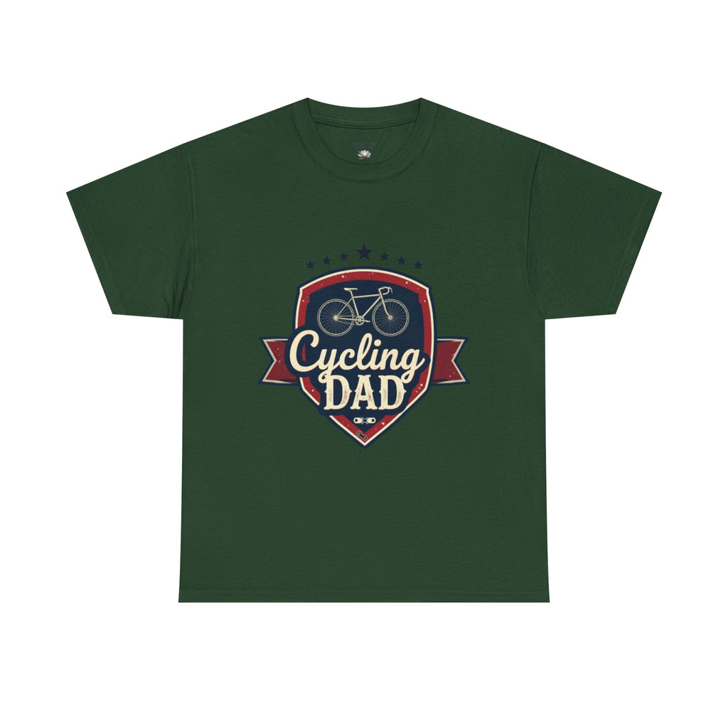 Retro Badge Style: The Vintage Cycling Dad Shield Tee - Magnolia Wild SC
