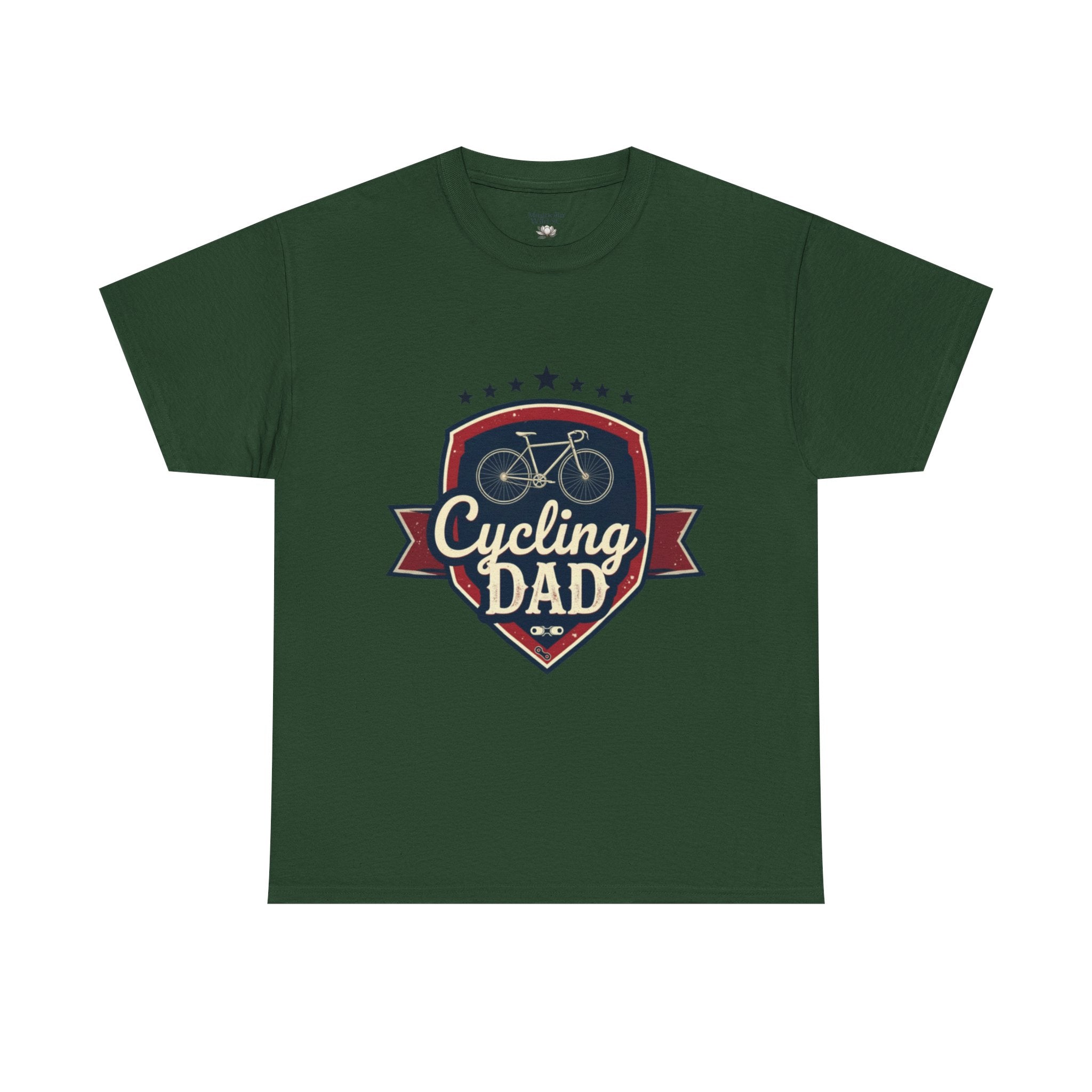 Retro Badge Style: The Vintage Cycling Dad Shield Tee - Magnolia Wild SC