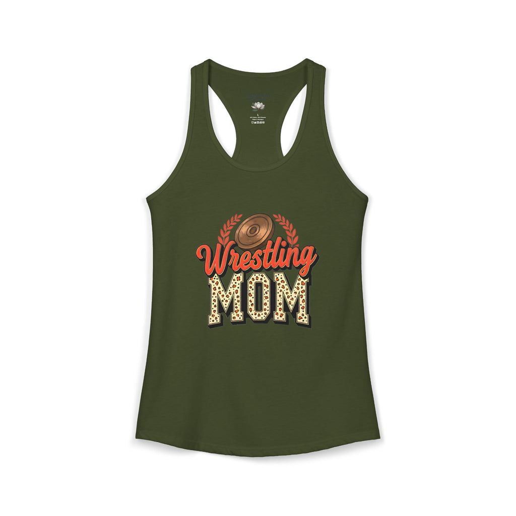 Wrestling Mom Racerback Tank – Personalized Name & Number Option | Lightweight Women’s Wrestling Tank Top - Magnolia Wild SC
